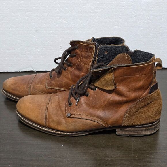 Bull Boxer Kelden Chukka Cap Toe Brown Leather Boot Handcrafted EUR 46 US 13 main image 12